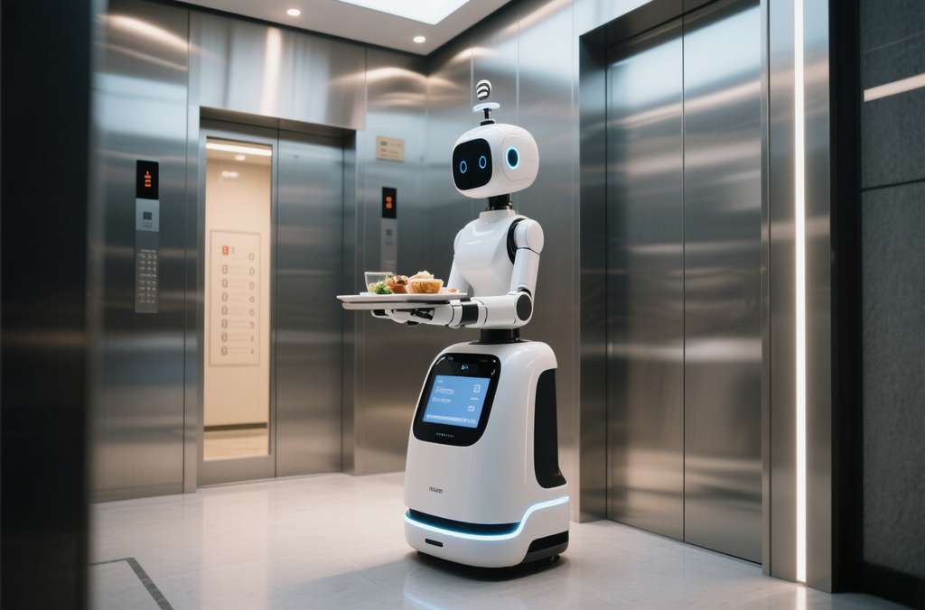 電梯送餐機(jī)器人