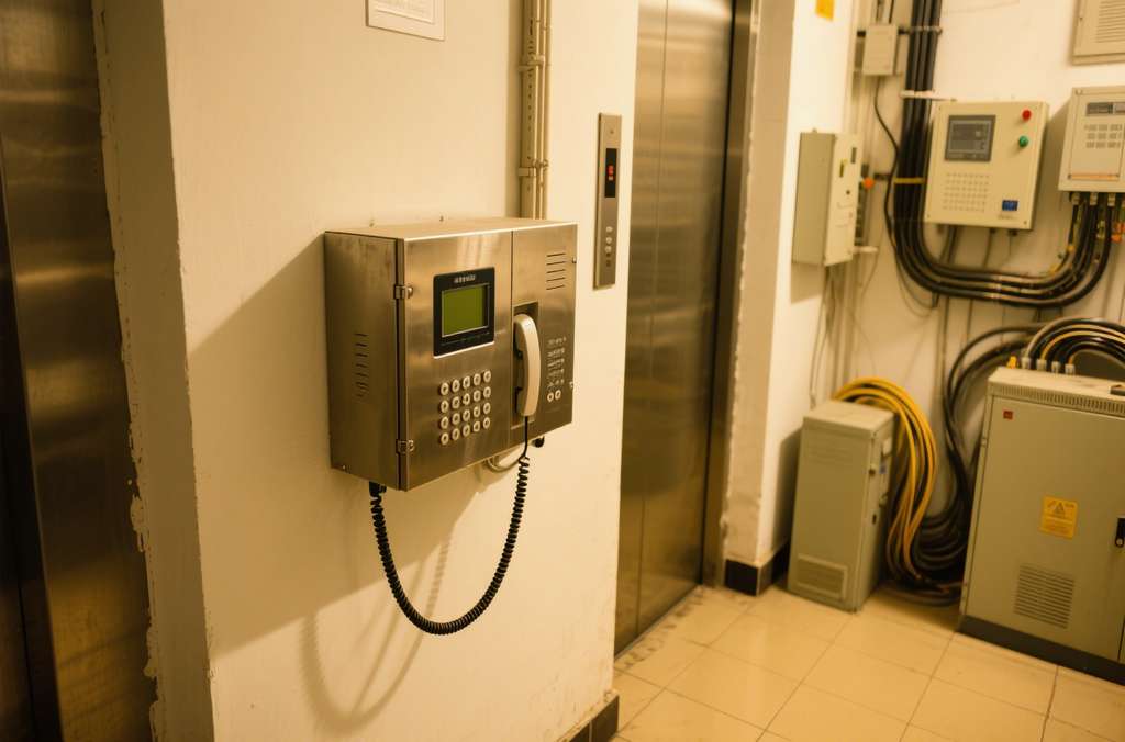 電梯五方對(duì)講系統(tǒng)主機(jī)