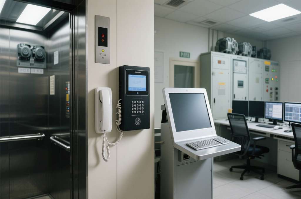 電梯三方對講通話