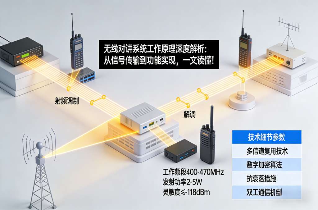 無(wú)線對(duì)講系統(tǒng)工作原理深度解析：從信號(hào)傳輸?shù)焦δ軐?shí)現(xiàn)，一文讀懂！