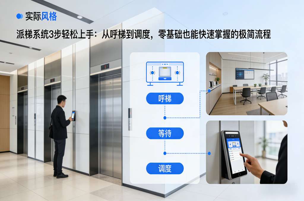 派梯系統(tǒng)3步輕松上手：從呼梯到調(diào)度，零基礎也能快速掌握的極簡流程
