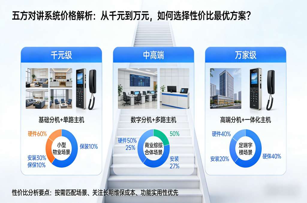 五方對講系統(tǒng)價(jià)格解析：從千元到萬元，如何選擇性價(jià)比最優(yōu)方案？