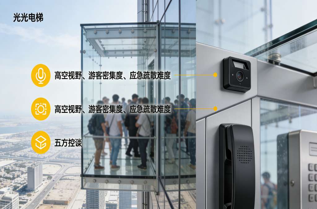 觀光電梯是否需要安裝五方對(duì)講系統(tǒng)？從安全規(guī)范到場(chǎng)景需求深度解析
