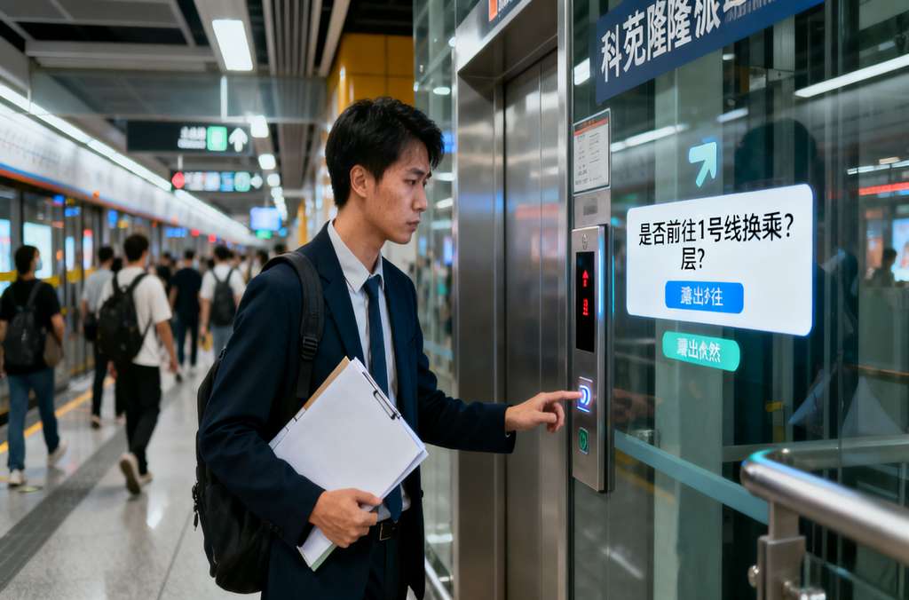 智能派梯，科苑隆讓地鐵更懂人心