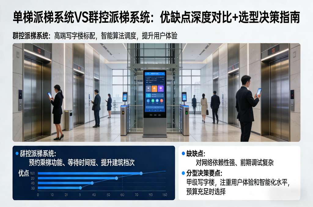 單梯派梯系統(tǒng)VS群控派梯系統(tǒng)