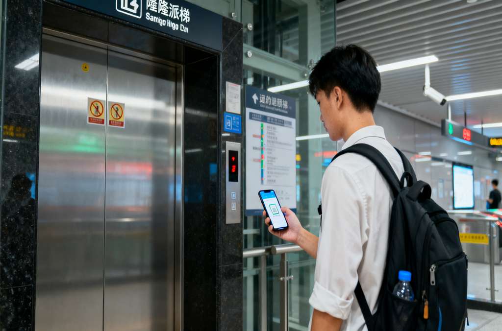 地鐵高效出行，科苑隆派梯全程助攻