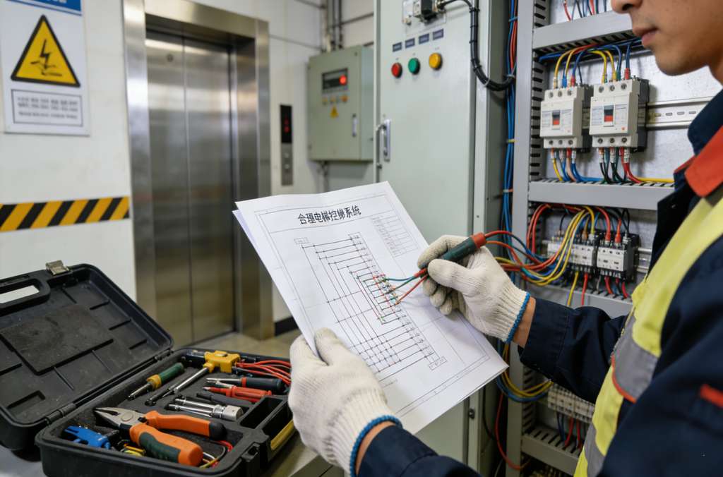 電梯控梯系統(tǒng)接線圖（合規(guī)版）