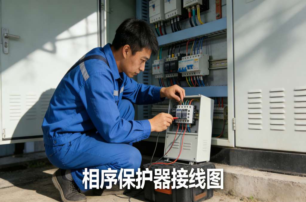 相序保護(hù)器接線圖