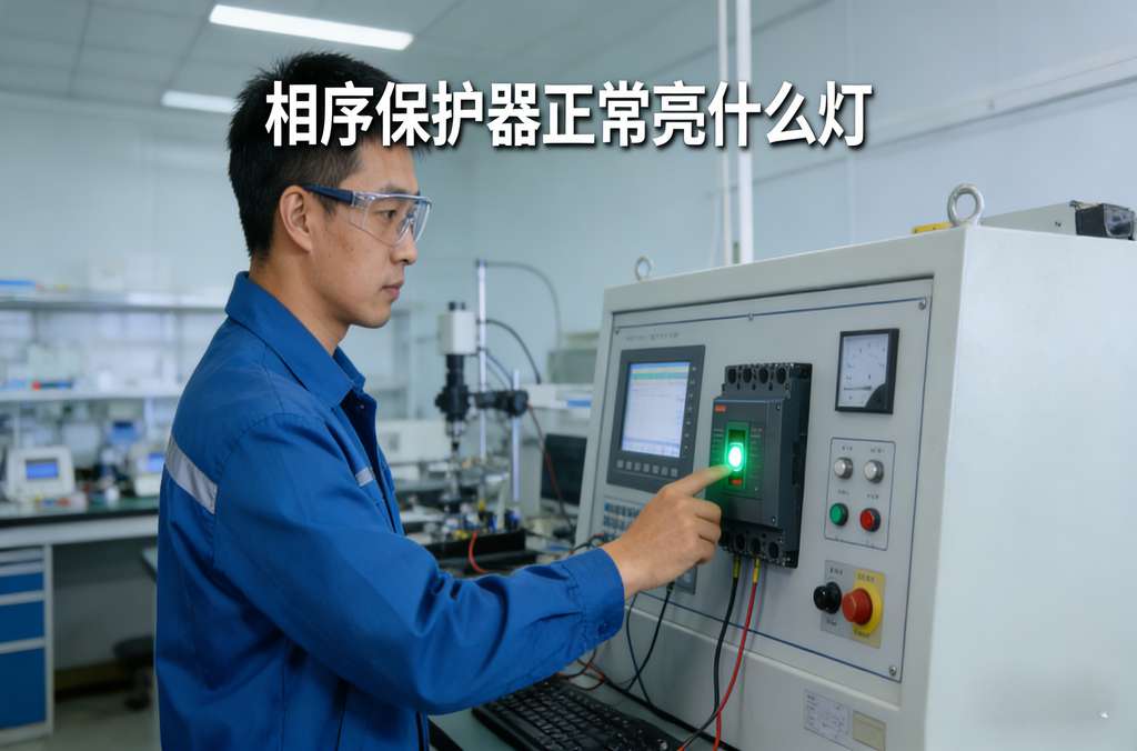 相序保護(hù)器正常亮什么燈