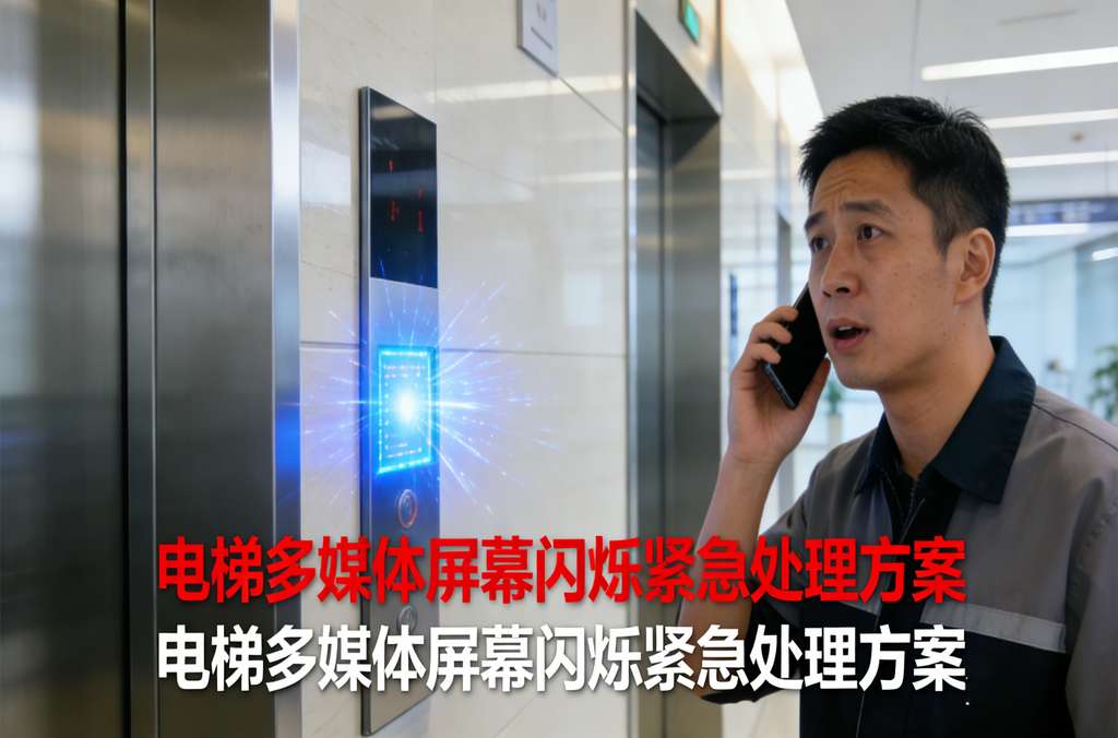 電梯多媒體屏幕閃爍緊急處理方案