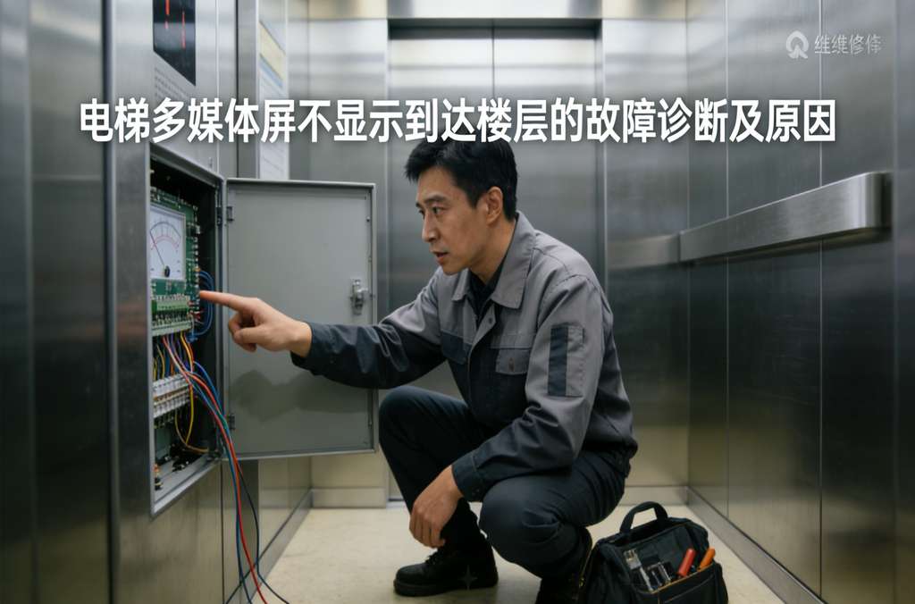 電梯多媒體屏不顯示到達(dá)樓層的故障診斷及原因
