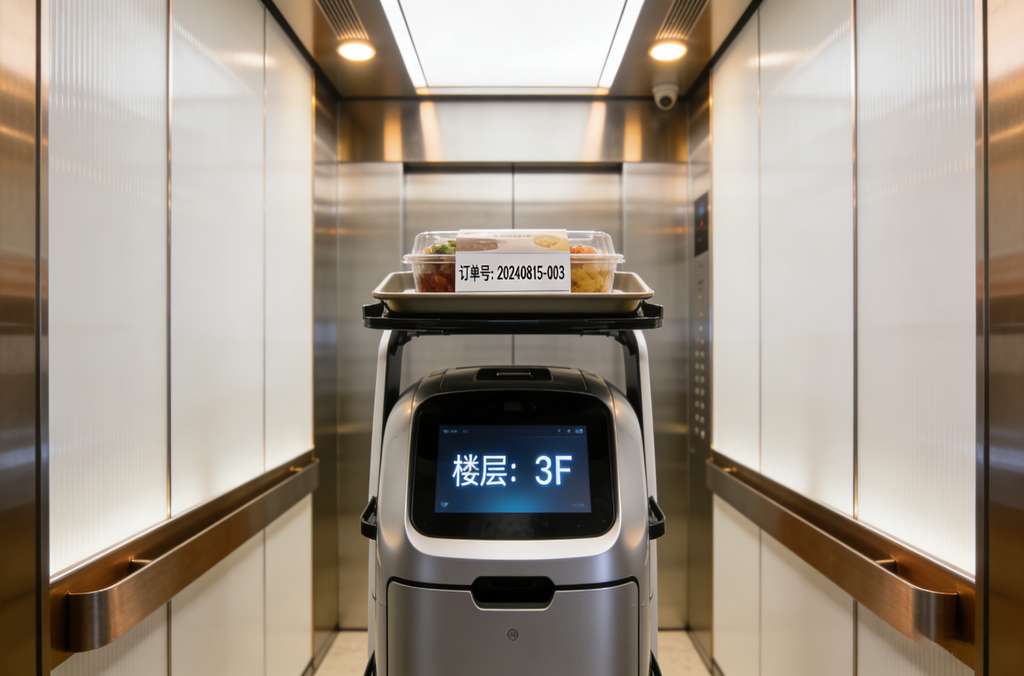 科苑隆電梯送餐機(jī)器人 智能跨層配送，解鎖高效服務(wù)新范式