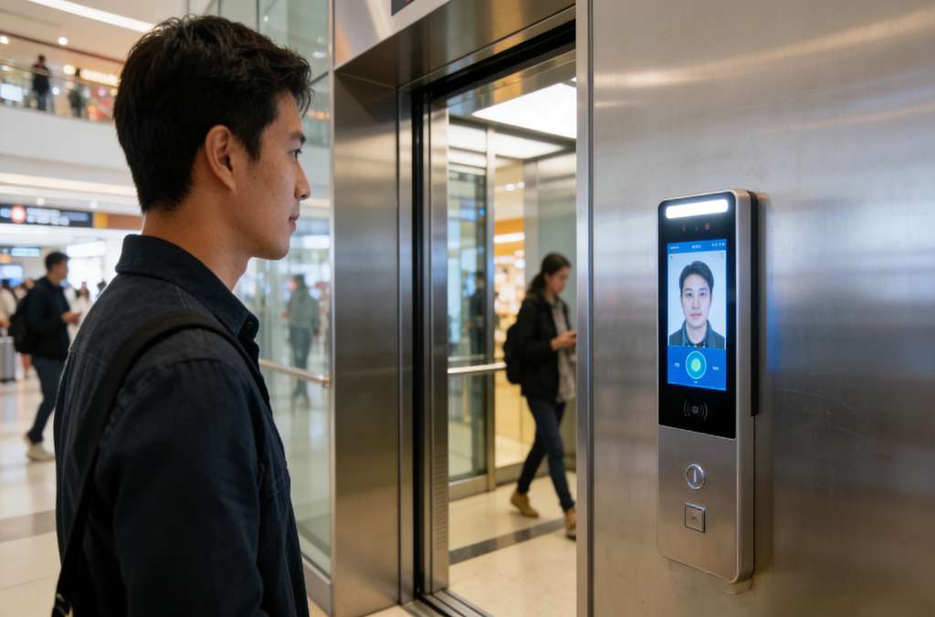 科苑隆人臉識別乘梯：解鎖智慧樓宇垂直出行新體驗