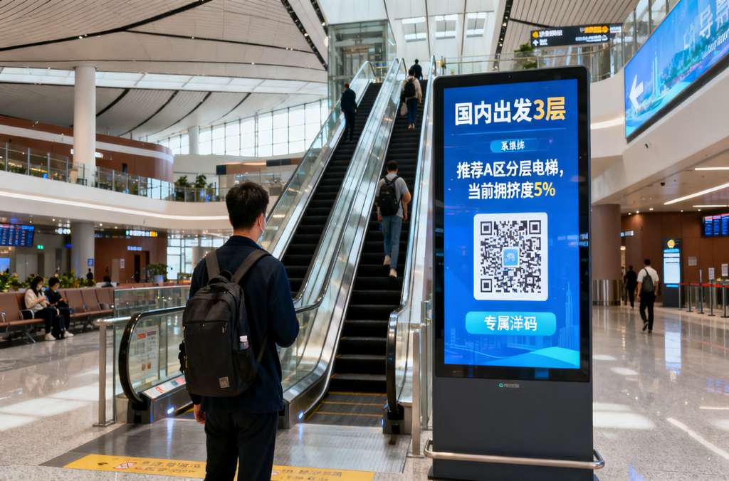 科苑隆在機場，分層通行更流暢